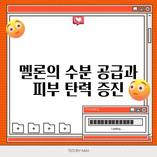 멜론의 수분 공급과 피부 탄력 증진