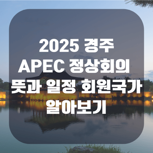 APEC 정상회의 뜻과 일정 회원국가 알아보기