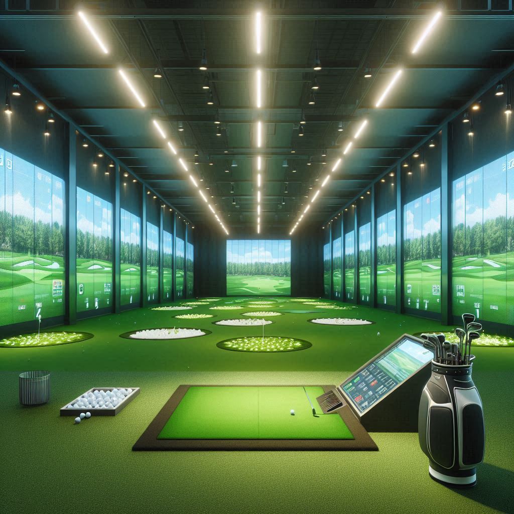실내골프연습장 배경