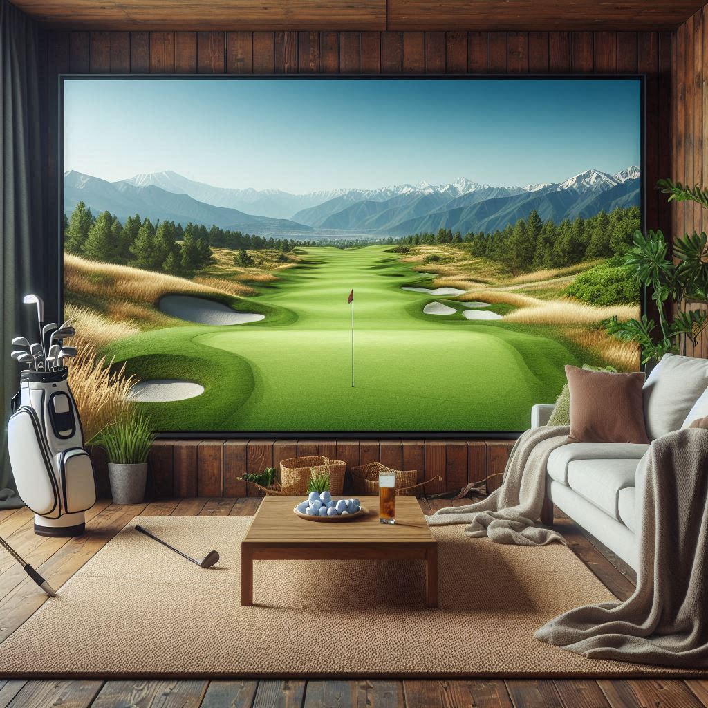 스크린골프장 배경