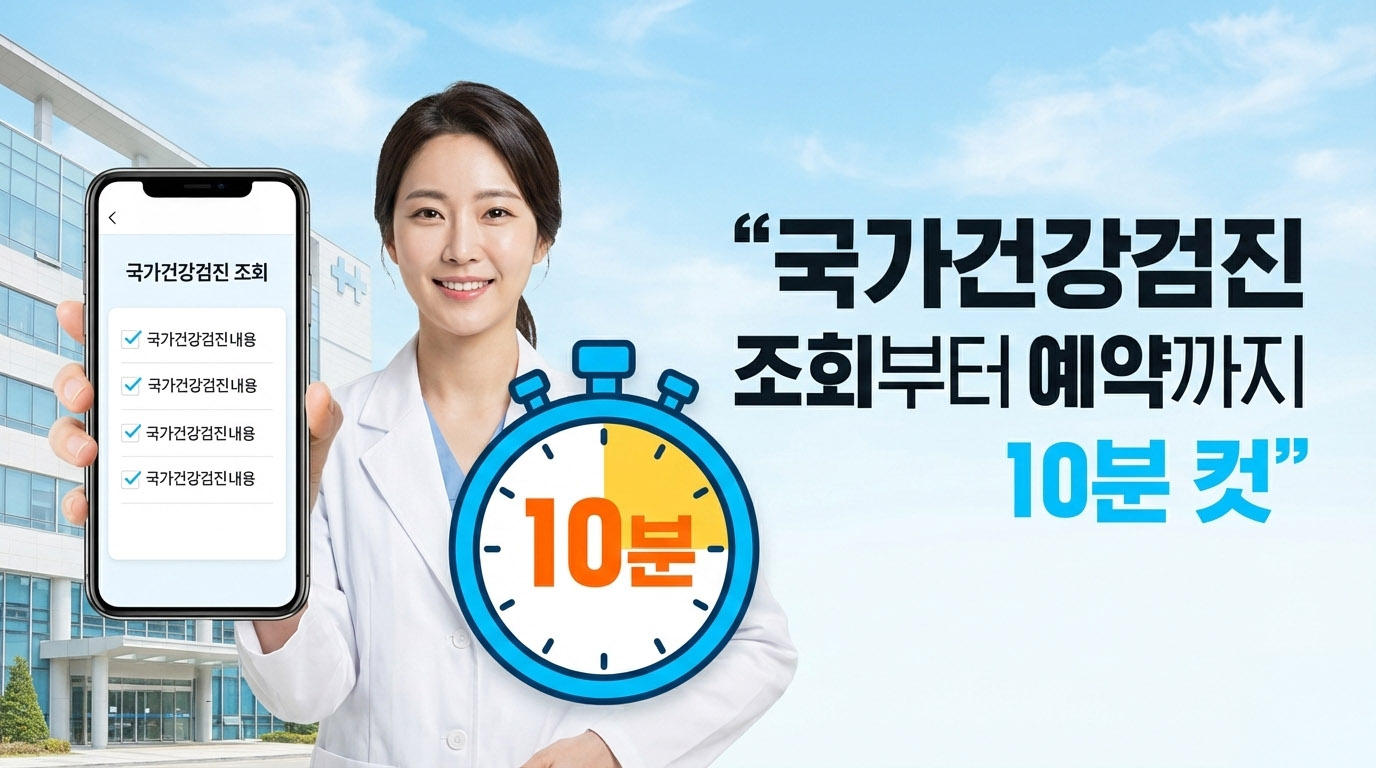 국가건강검진 대상자 조회부터 예약까지 10분 컷