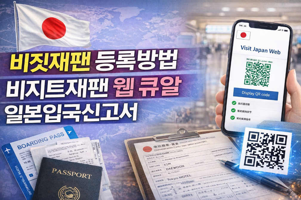 비짓재팬 웹 QR 입국신고서 3분 완벽 등록