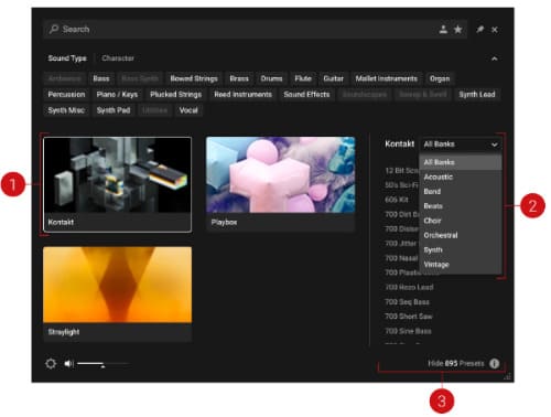 KONTAKT 브라우저의 컬렉션