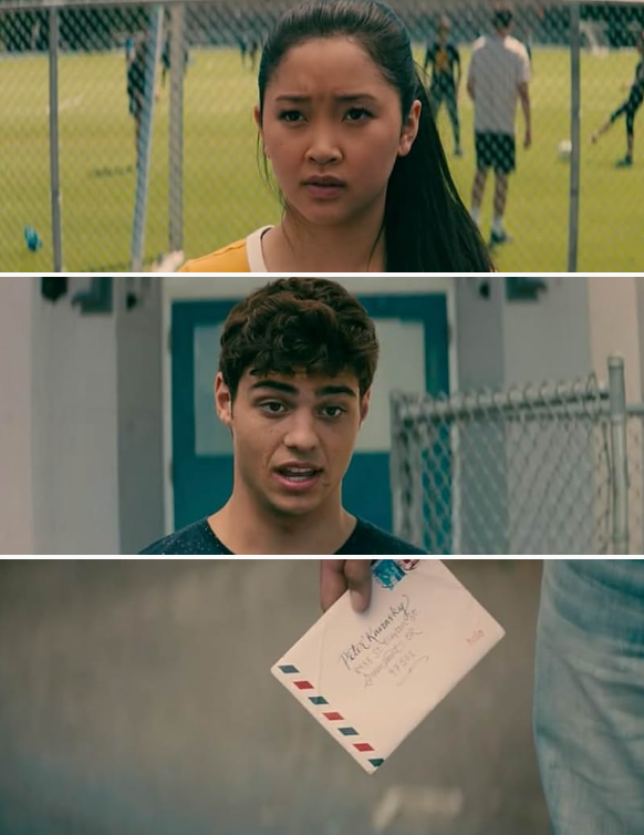 시즌 1에서 라라진이 보낸 편지를 받은 피터와 어색한 만남을 가진 모습이에요.