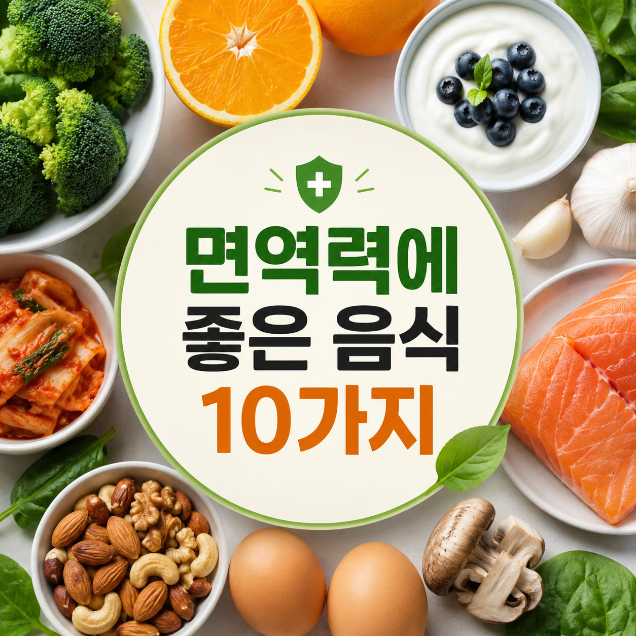 면역력에 좋은 음식 10가지