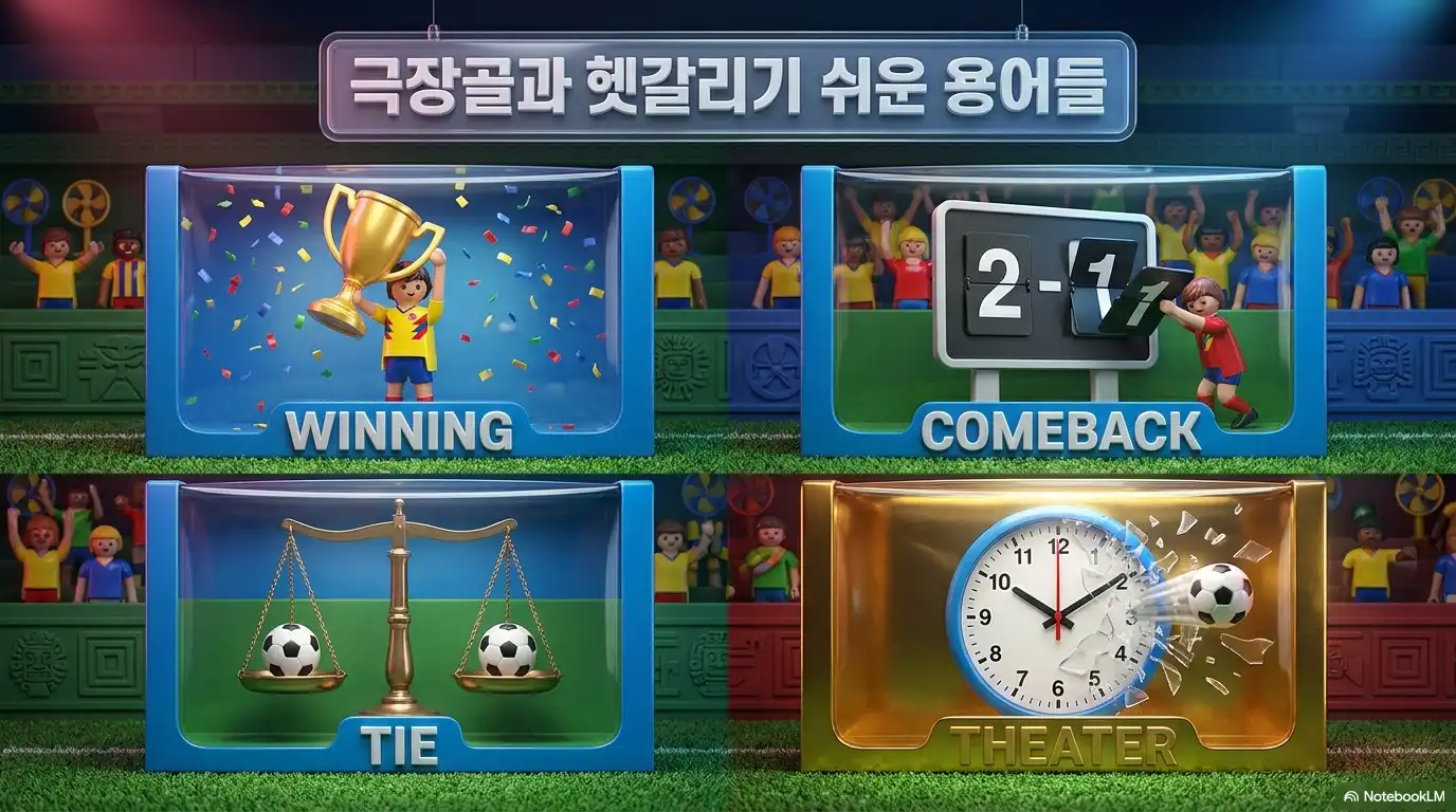 극장골과 헷갈리기 쉬운 용어 4가지