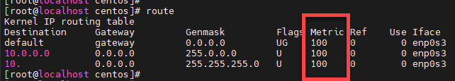 interface metric