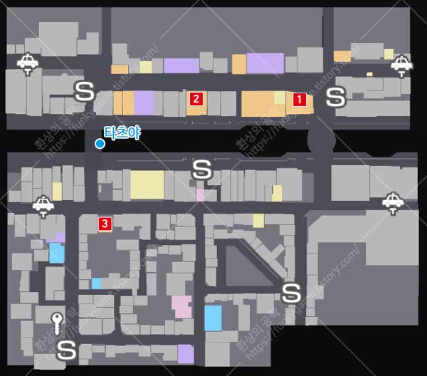 타츠야의 수행 소텐보리 하루카 지도 이미지