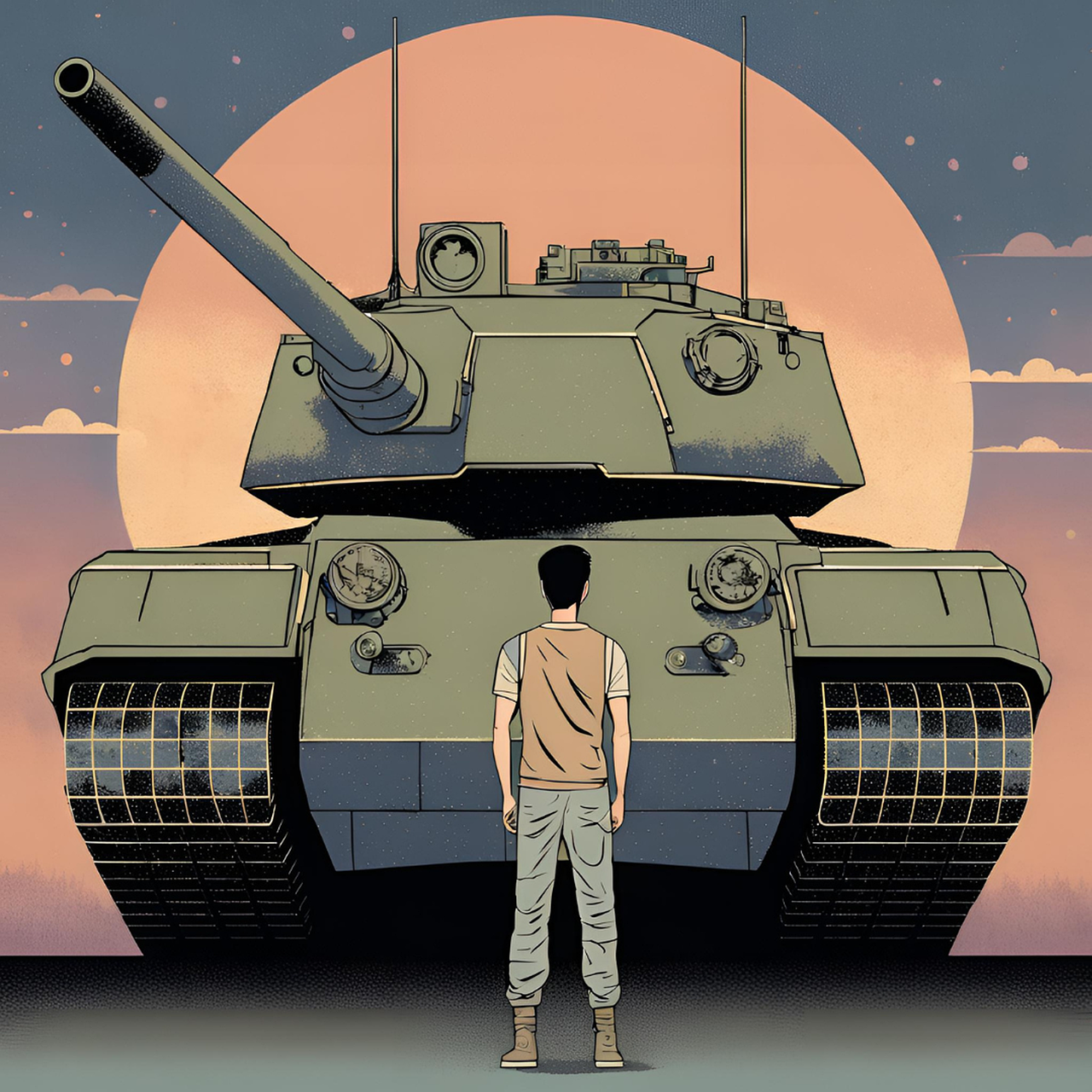 탱크에 대항하는 시민