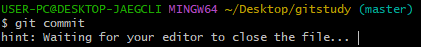 git commit 명령어