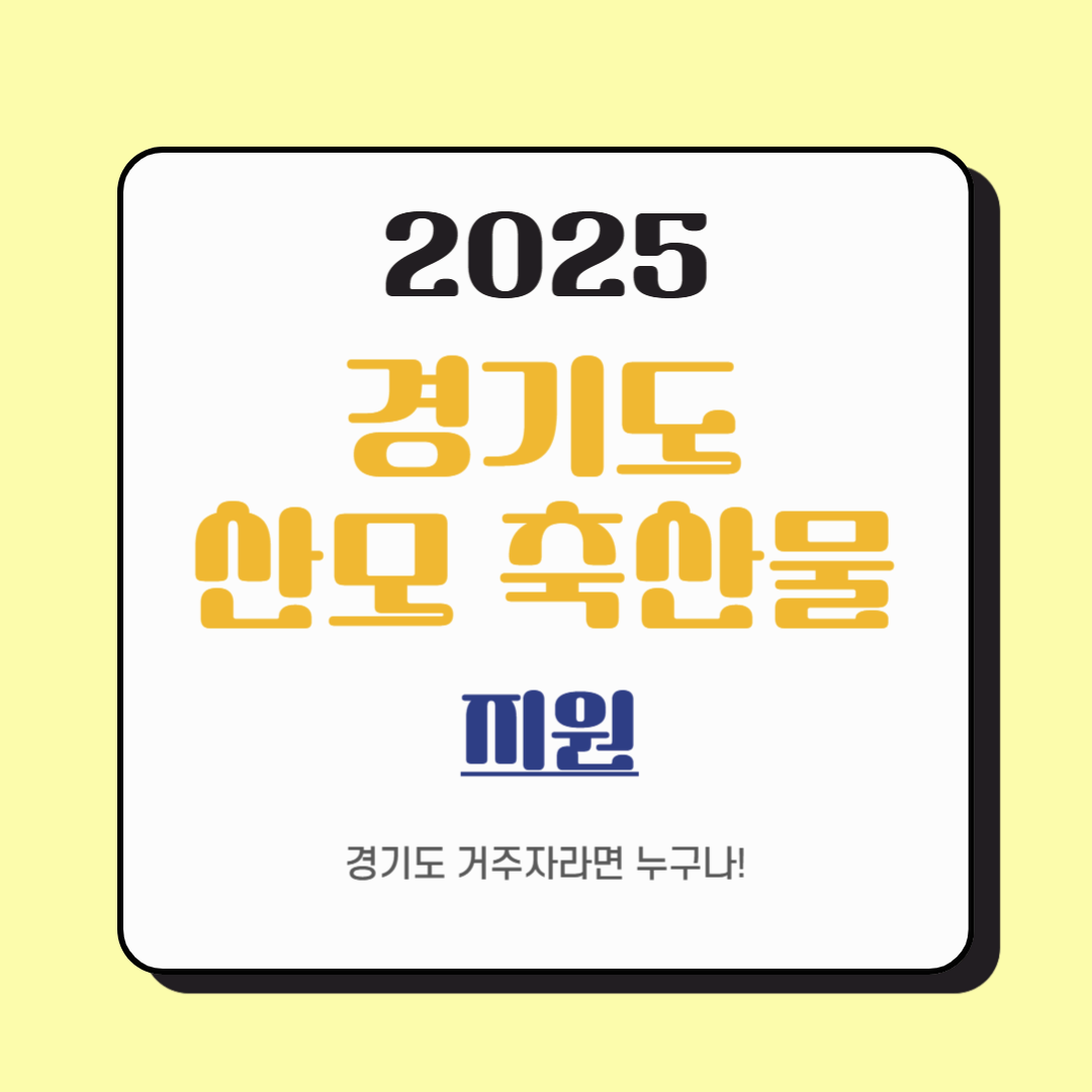 2025 경기도 맘튼튼 축산물 꾸러미 지원 신청하기 및 신청 조건 알아보기