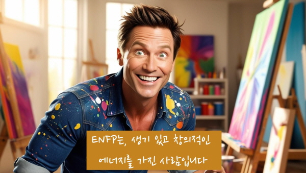 ENFP는 생기 있고 창의적인 에너지를 가진 사람입니다에 관한 사진