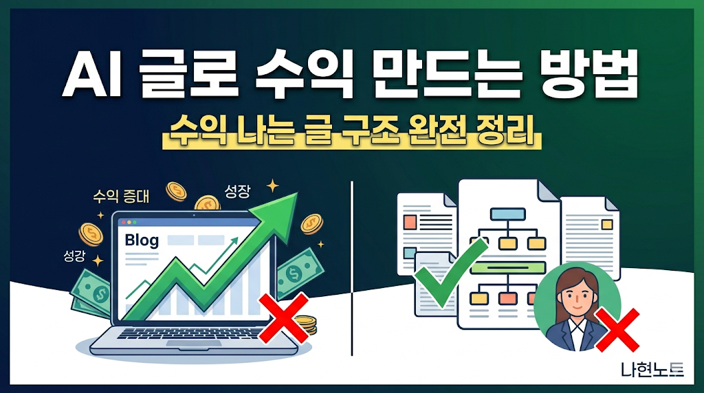 AI 글 왜 돈 안 될까? (해결 방법)