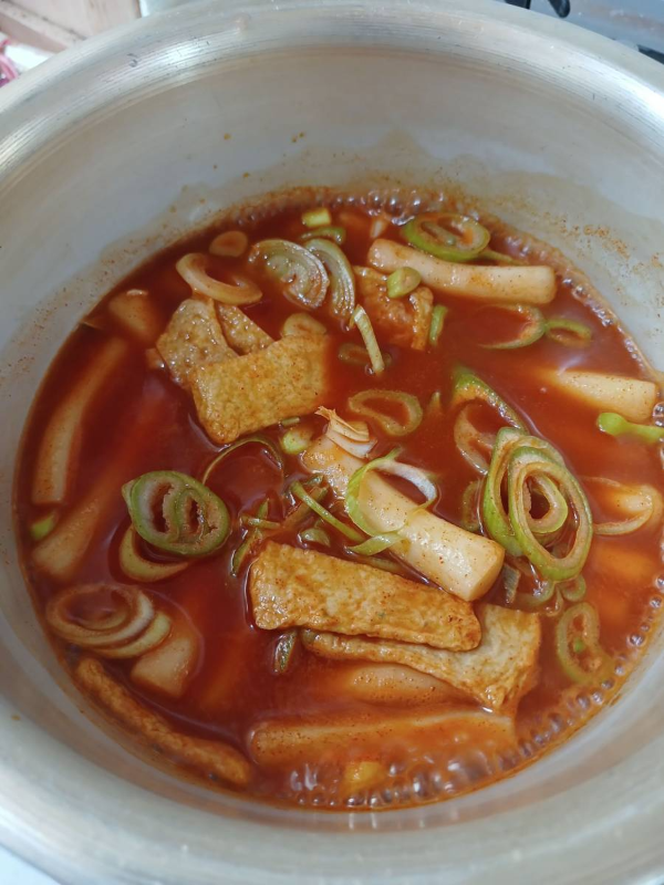 국물떡볶이 조리중