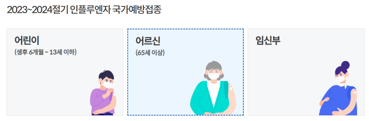 독감예방접종 무료대상