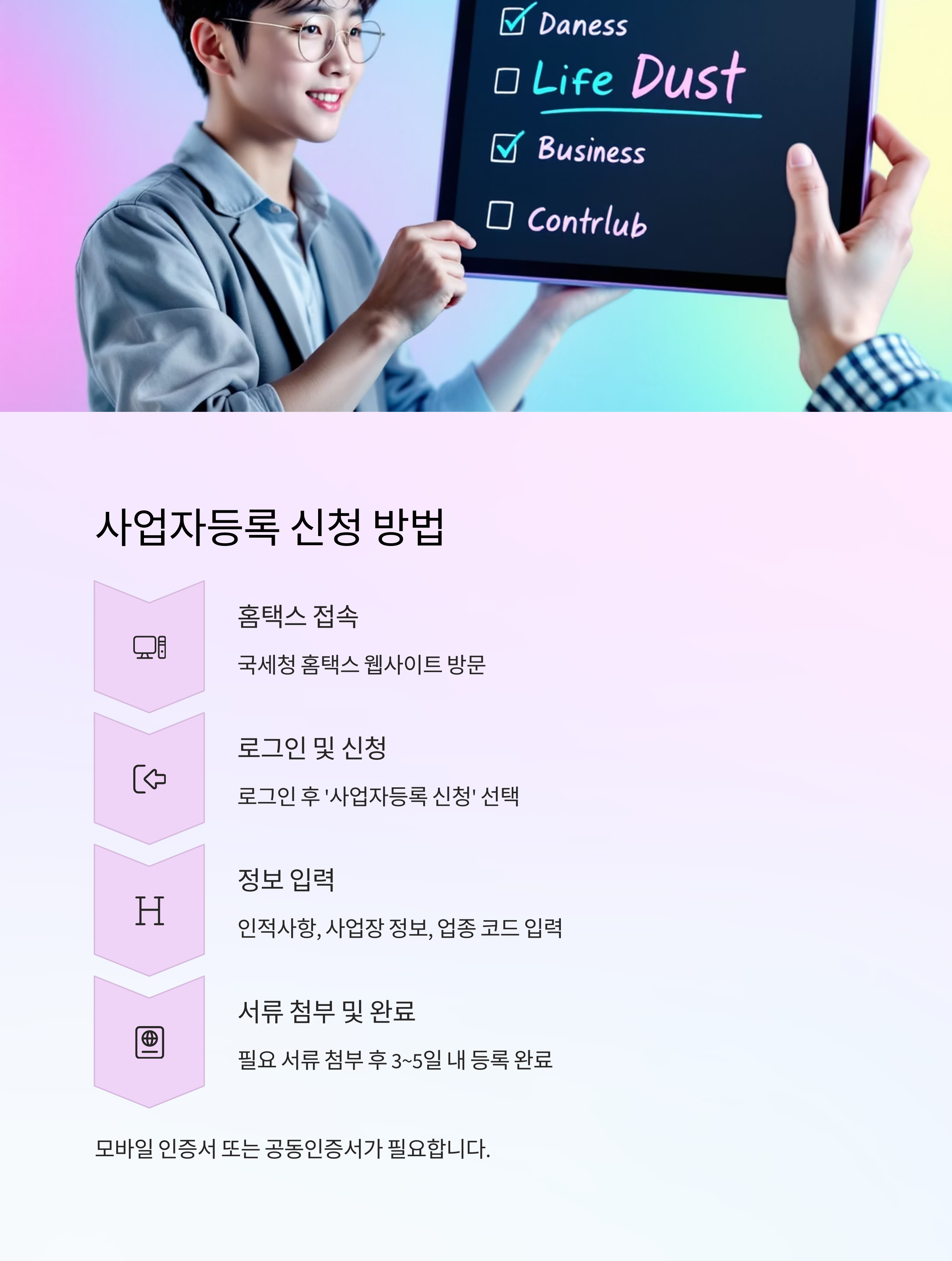 사업자등록 신청방법