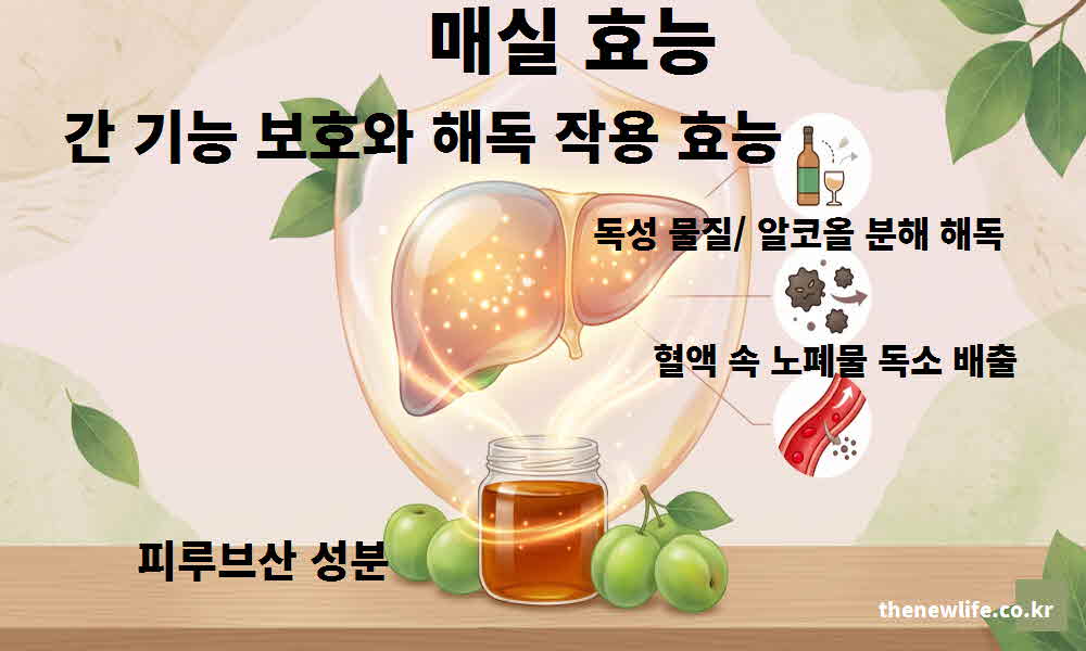 매실 효능 간 기능 보호 해독 작용