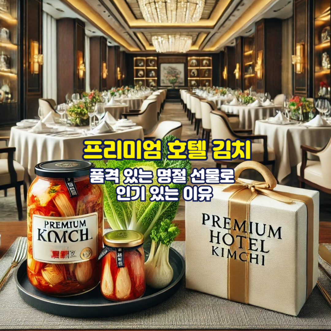 프리미엄 호텔 김치 품격 있는 명절 선물로 인기 있는 이유
