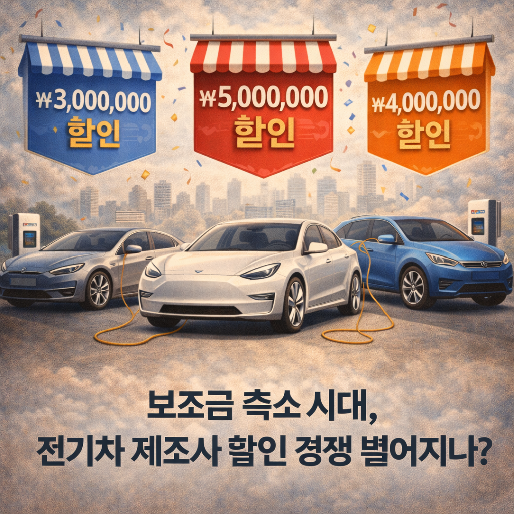 보조금 축소 시대, 전기차 제조사 할인 경쟁 벌어지나?