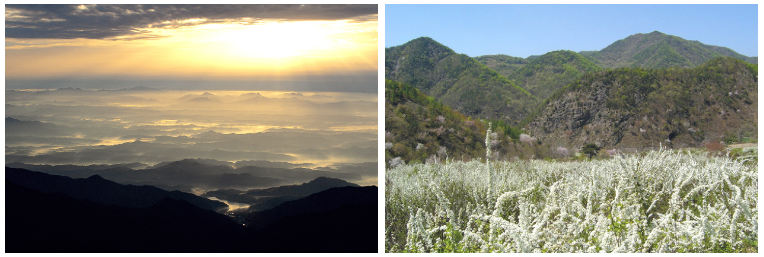 소백산 과 천태산 소개 사진