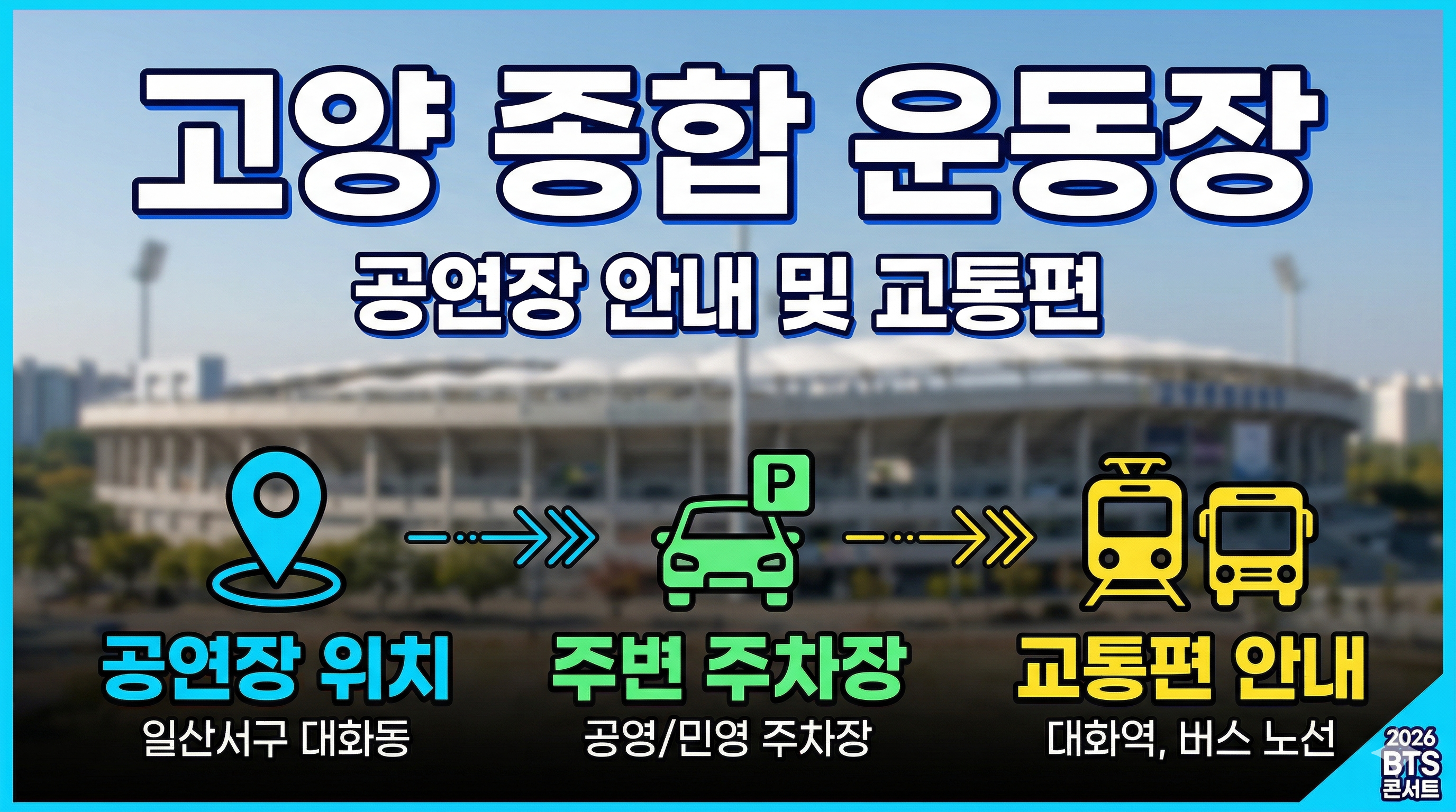 2026 BTS 콘서트 고양/부산 일정