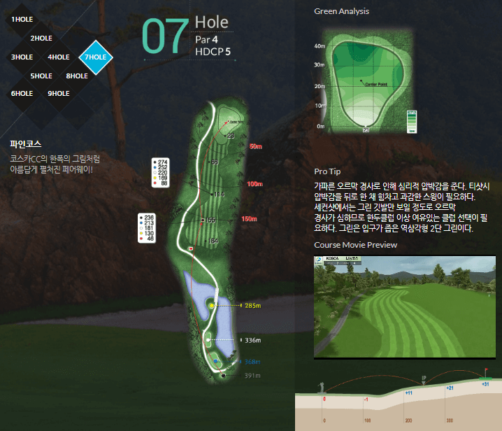 코스카 컨트리클럽 파인코스 7