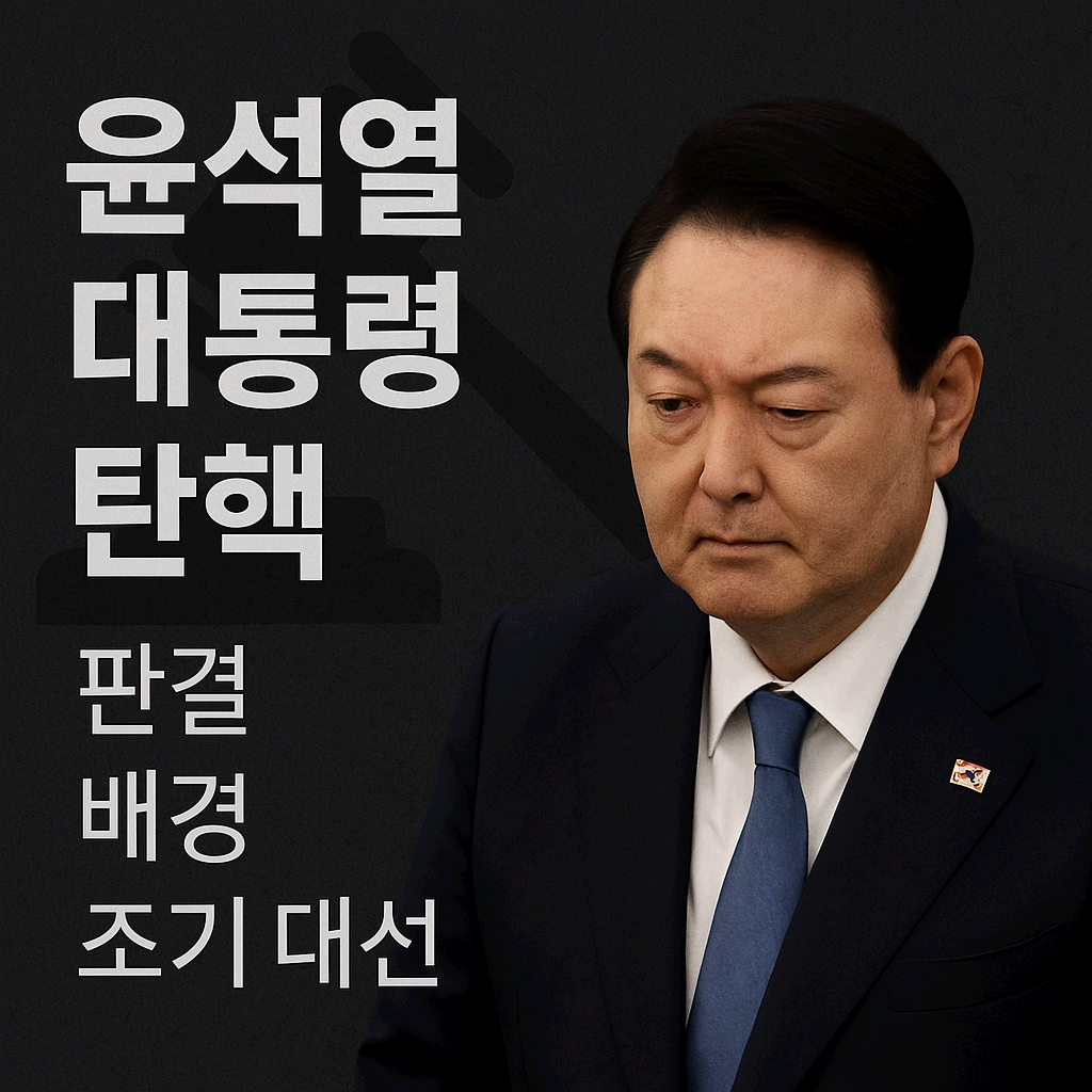 2025년 윤석열 대통령 탄핵 정리: 판결, 배경, 조기 대선, 내란죄 제외, 선관위 의혹까지