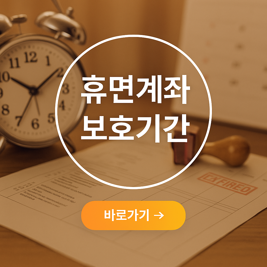 휴면계좌 보호기간