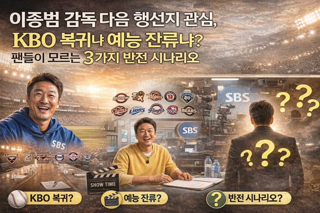 이종범 감독 다음 행선지, 팬들도 모르는 3가지 반전 시나리오