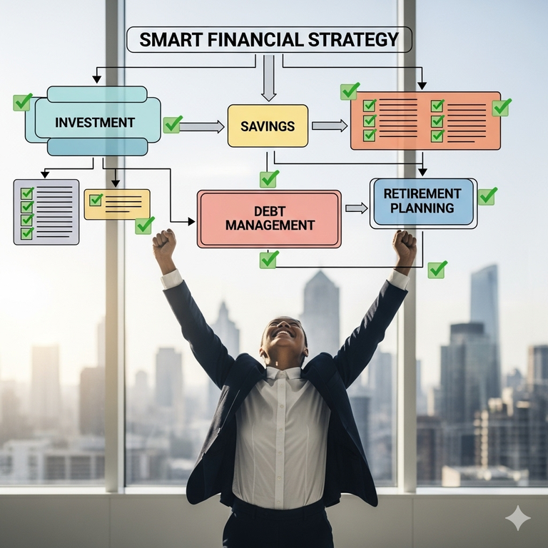 성공적인 재테크 전략을 나타내는 이미지