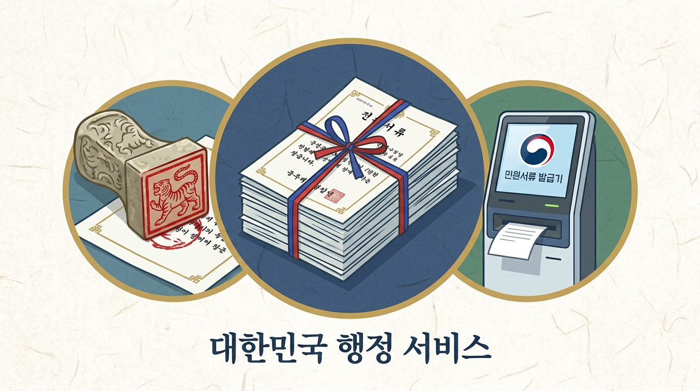 민생지원금 신청을 위한 각종 공공 서류 및 준비물 이미지