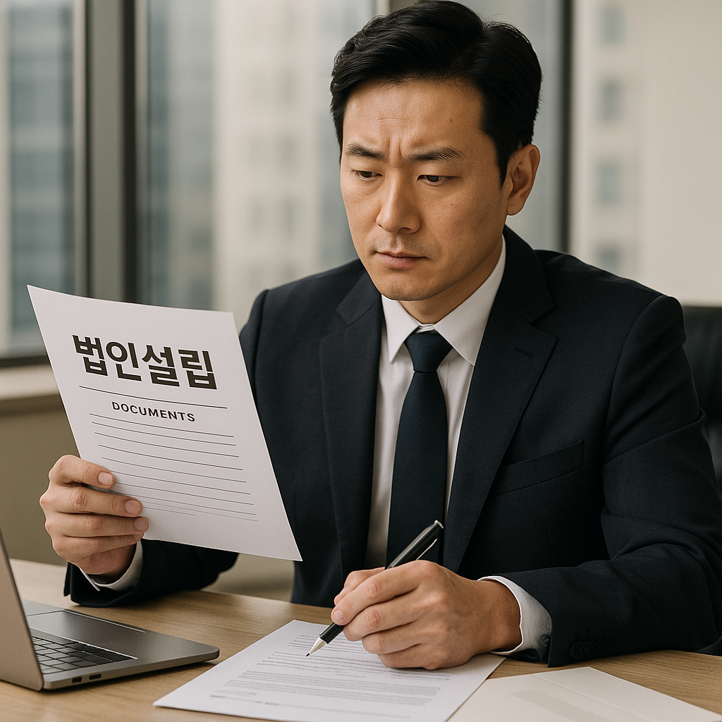 법인 전환을 진행 중인 사업자