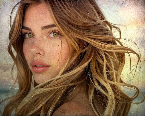 황금색으로 변하는 머리카락