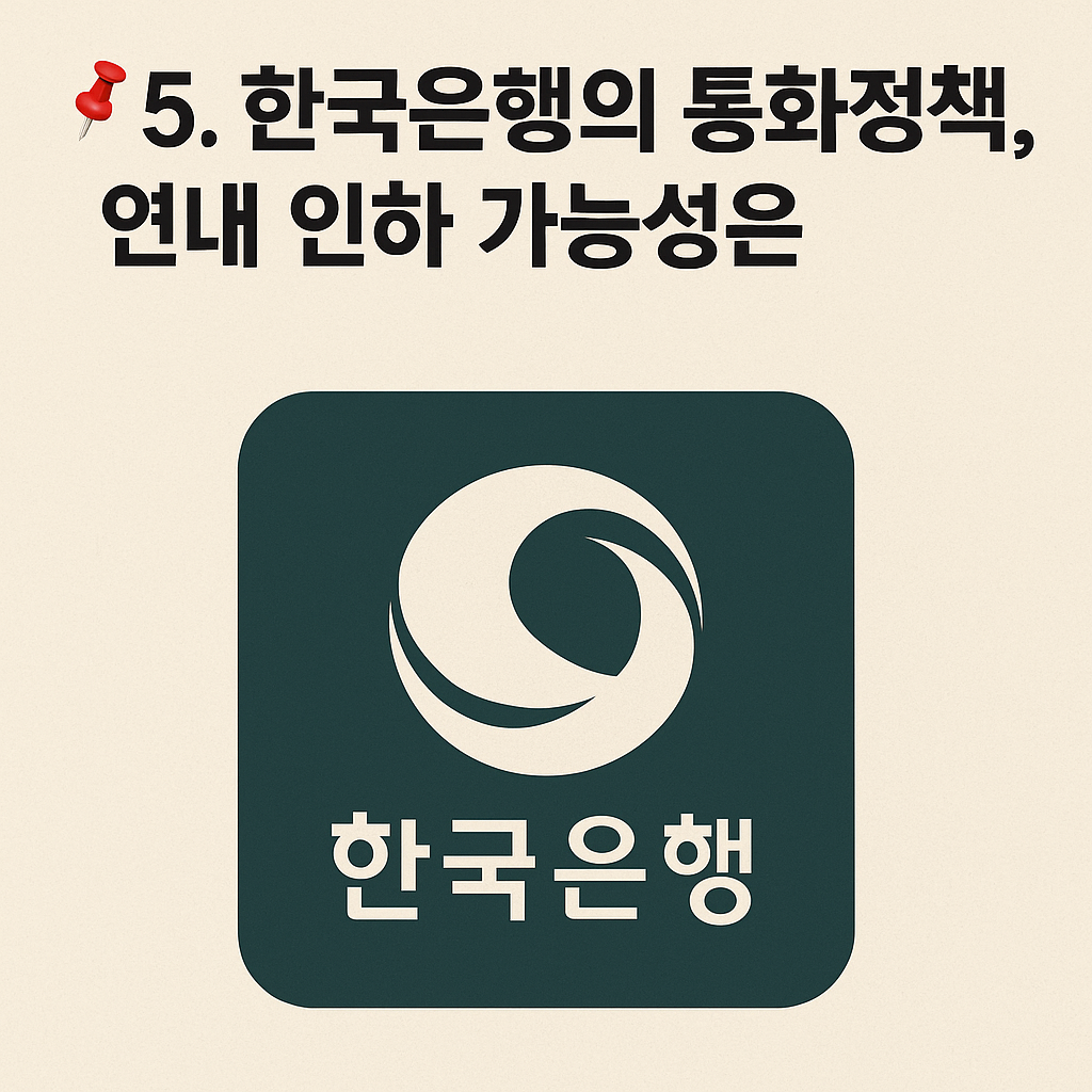 📌 5. 한국은행의 통화정책, 연내 인하 가능성은? - 타이틀사진