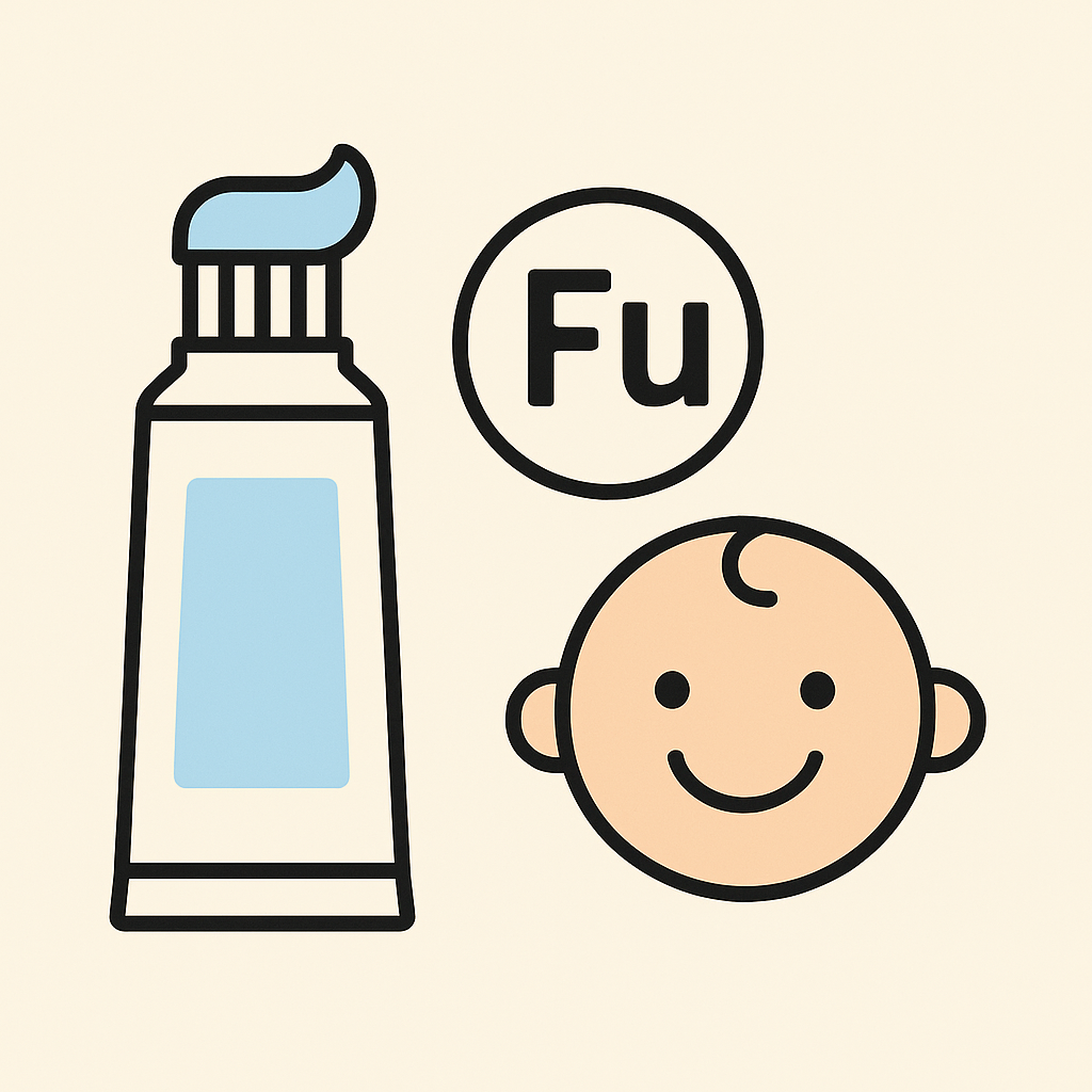 아기 불소 치약 선택에 대한 이미지