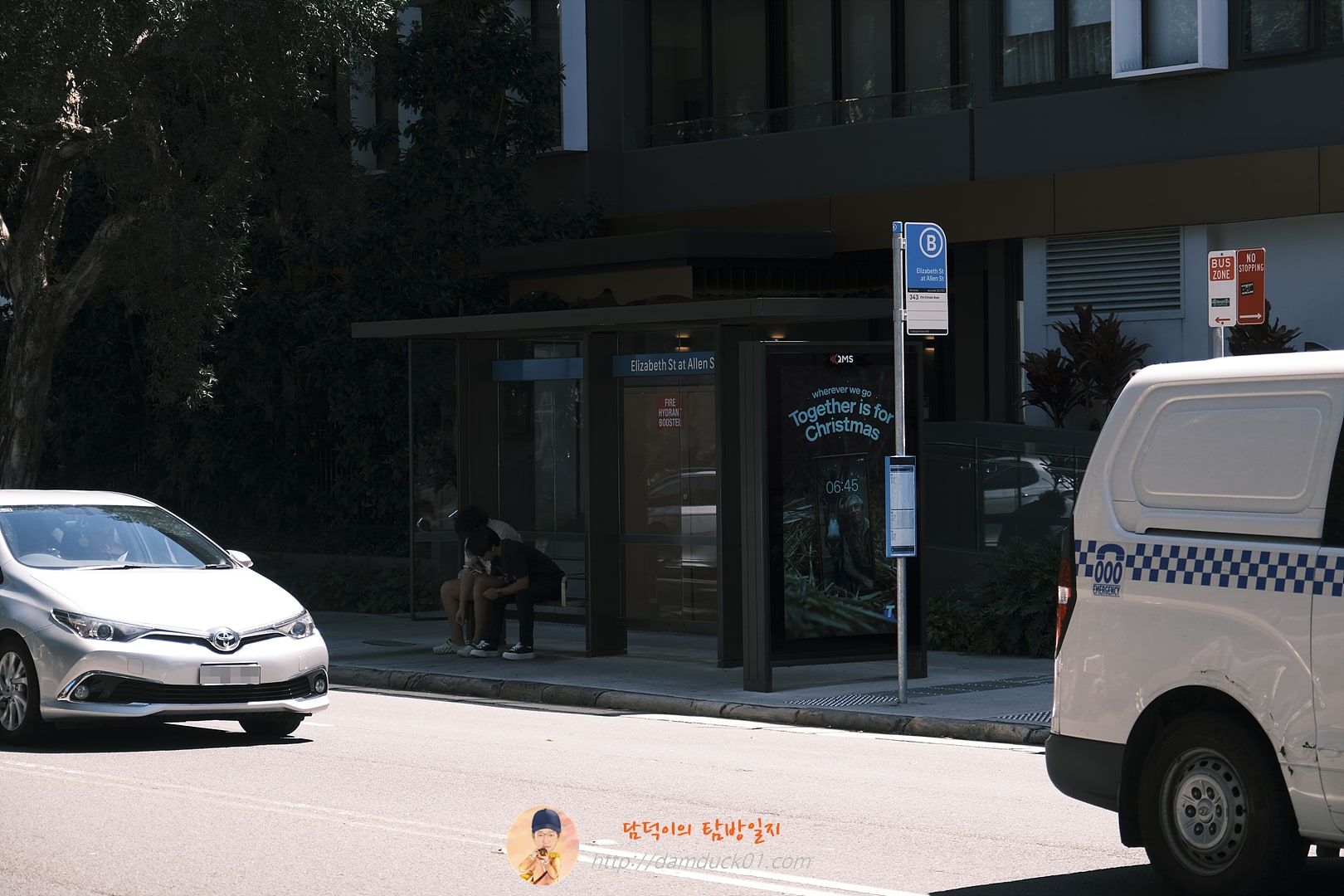 Elizabeth St at Allen St BUS STOP 201767