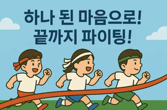 끝까지-화이팅-응원-달리기