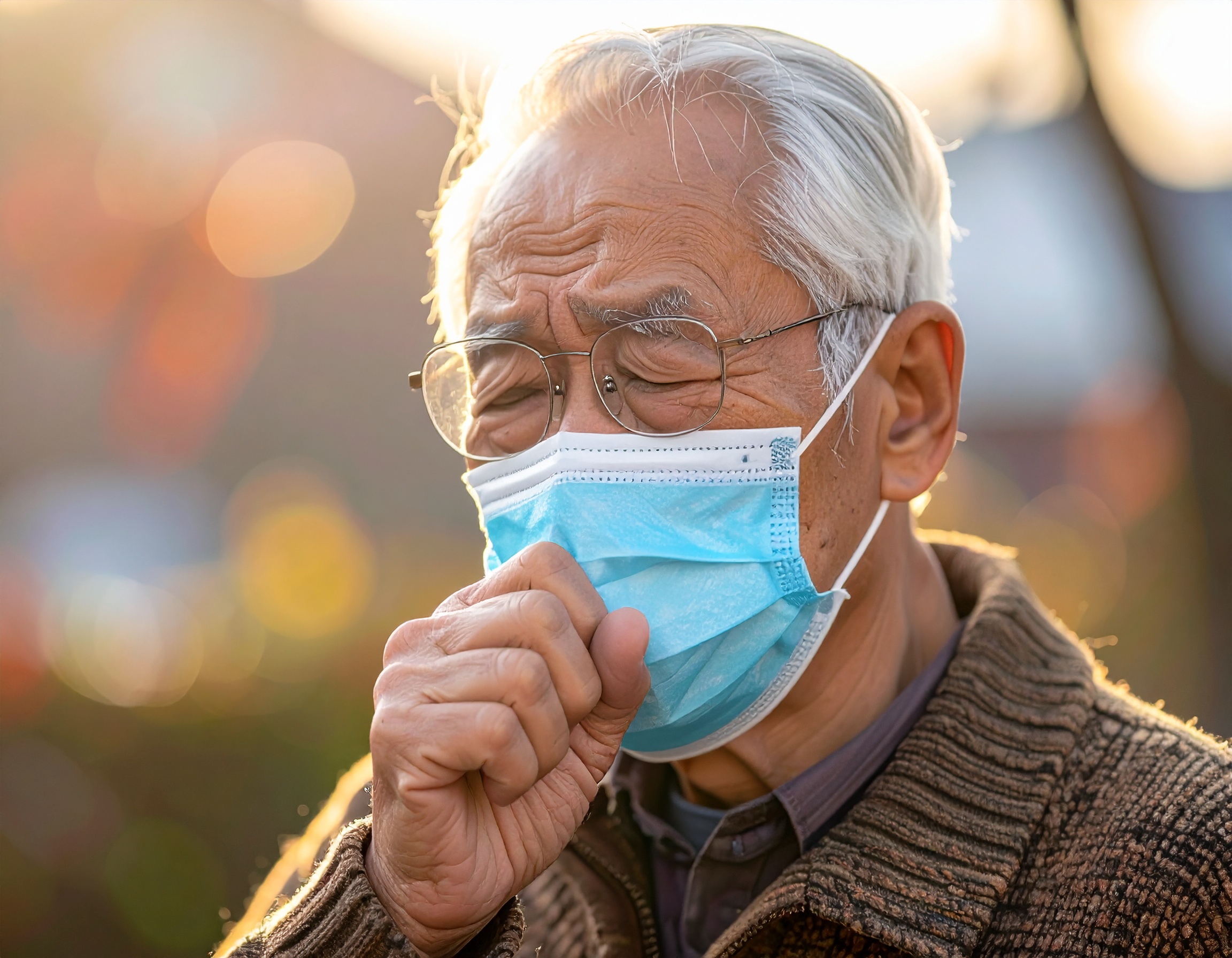 65세 이상 어르신 고용량 독감 백신인 에플루엘다 주사 접종 준비