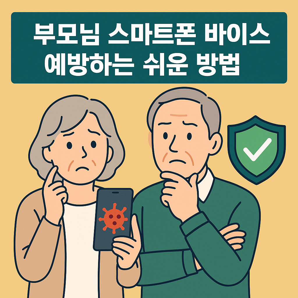 부모님 스마트폰 바이러스 예방하는 쉬운 방법