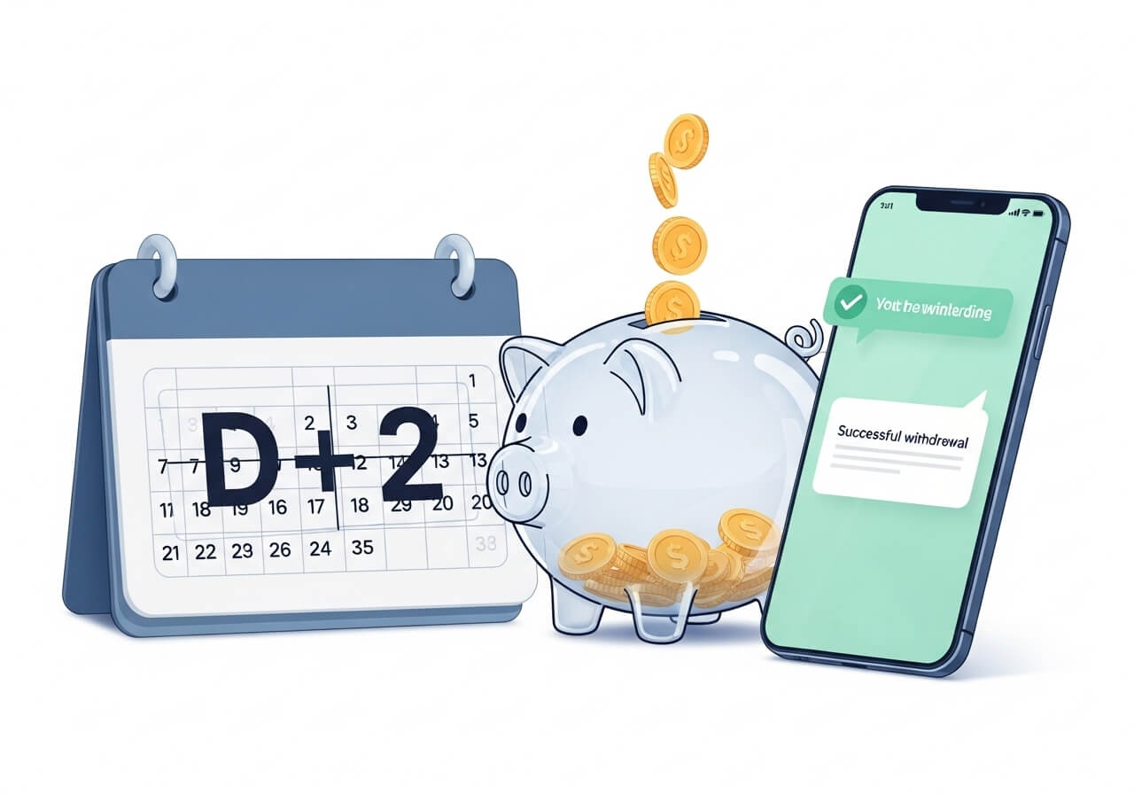 주식 매도후 인출가능시간