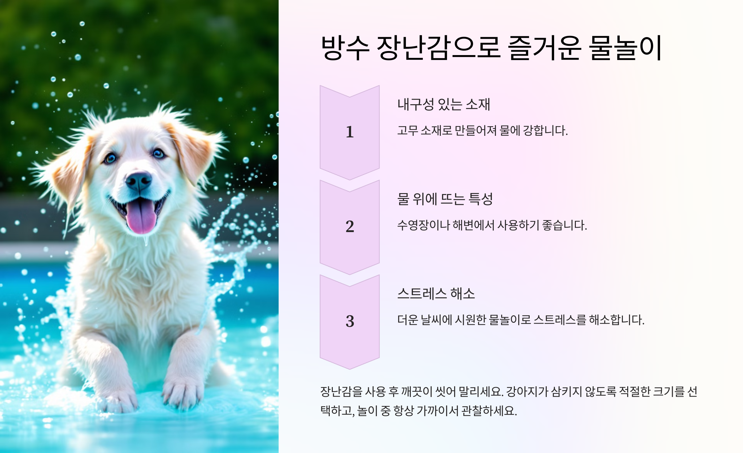 물놀이를 위한 방수 장난감