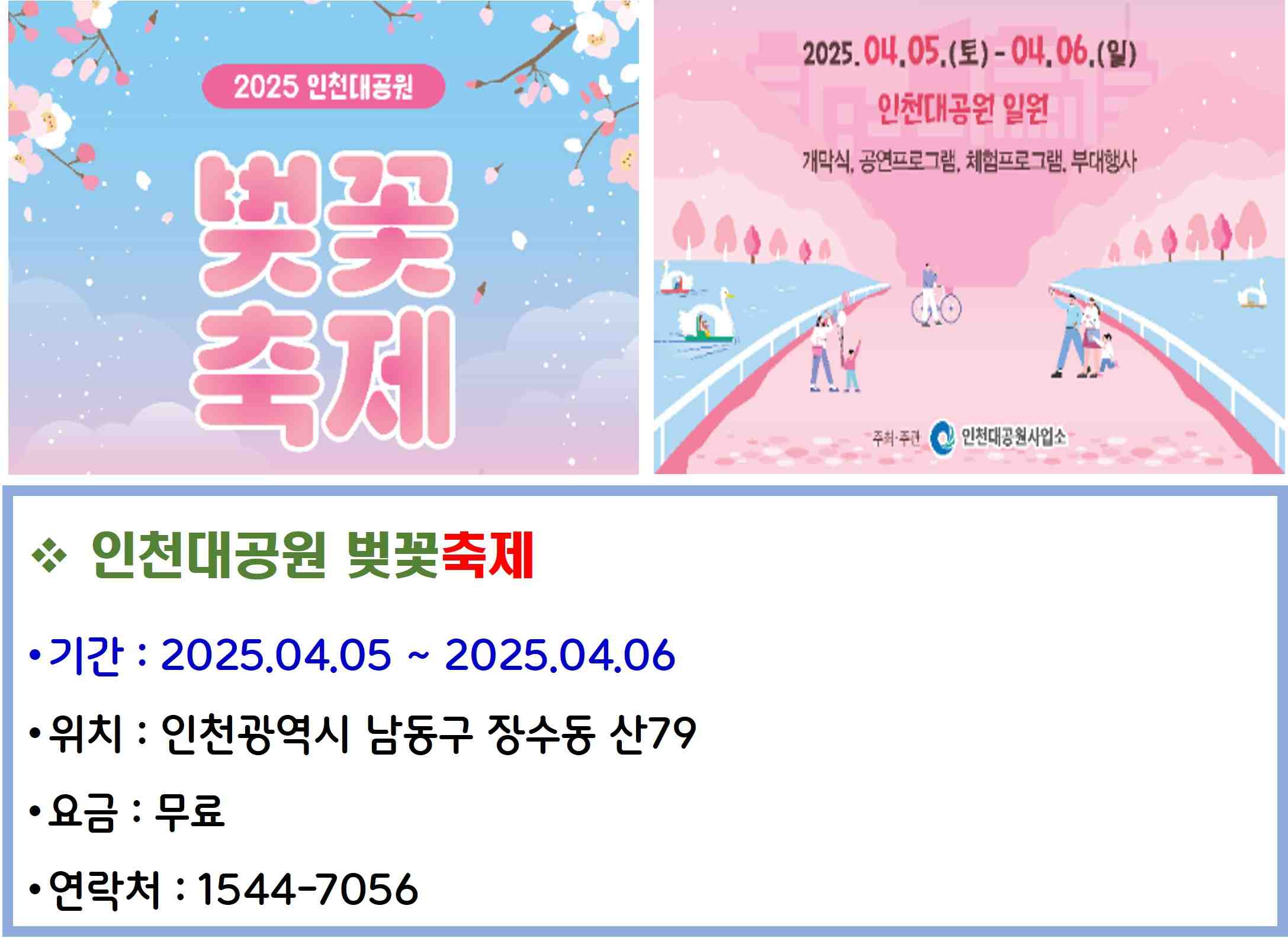 인천대공원 벚꽃축제