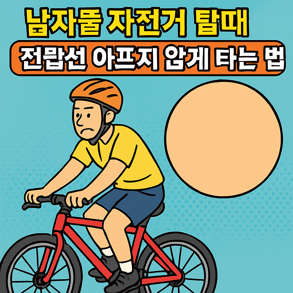 남자들 자전거 타며 전립선 보호하는 방법
