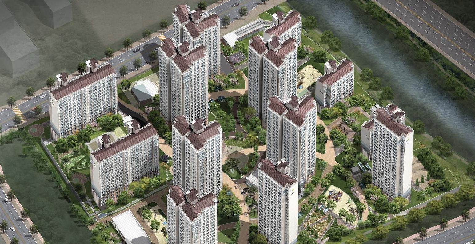 수원 광교 10년 공공임대주택 조감도