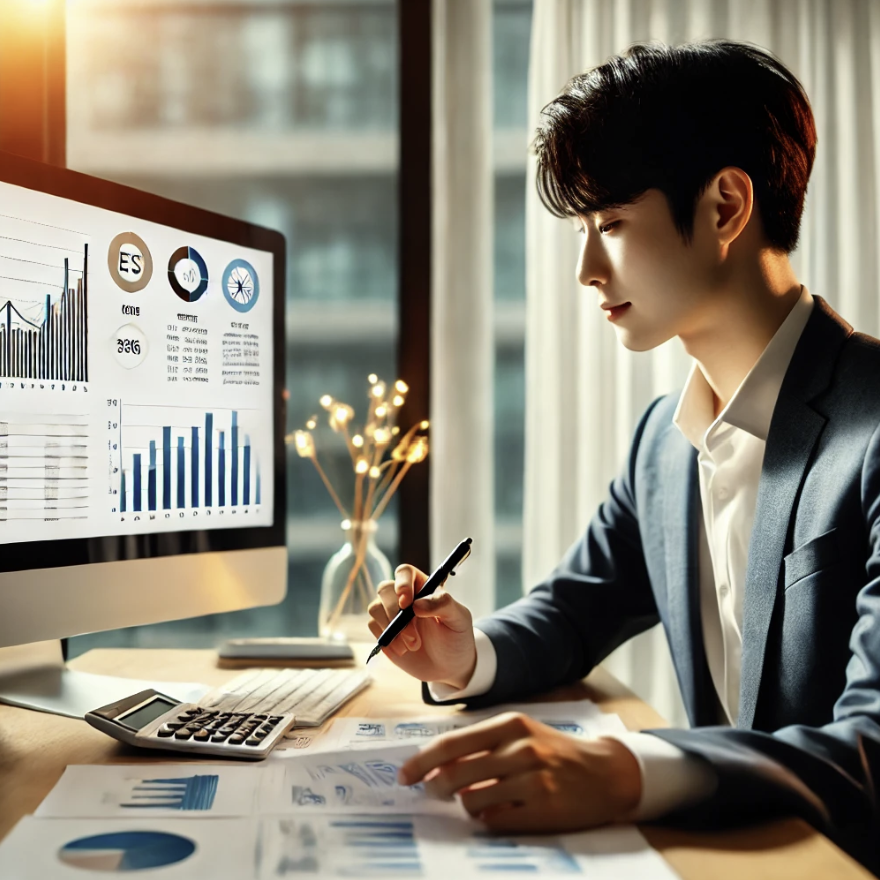 재정 계획을 세우는 전문가