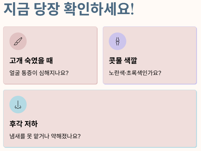 부비동염 증상 2025년 완벽 정리