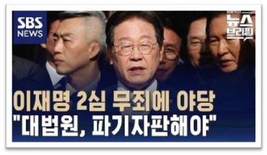 국민의힘 파기자판 주장