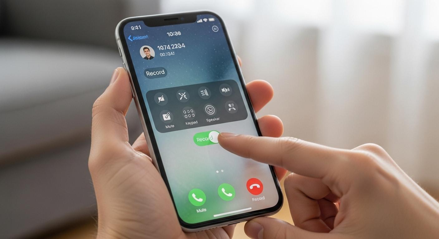 아이폰 통화녹음 switch