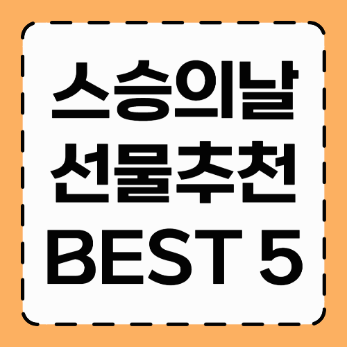 3만원 이하 스승의 날 선물 BEST 5