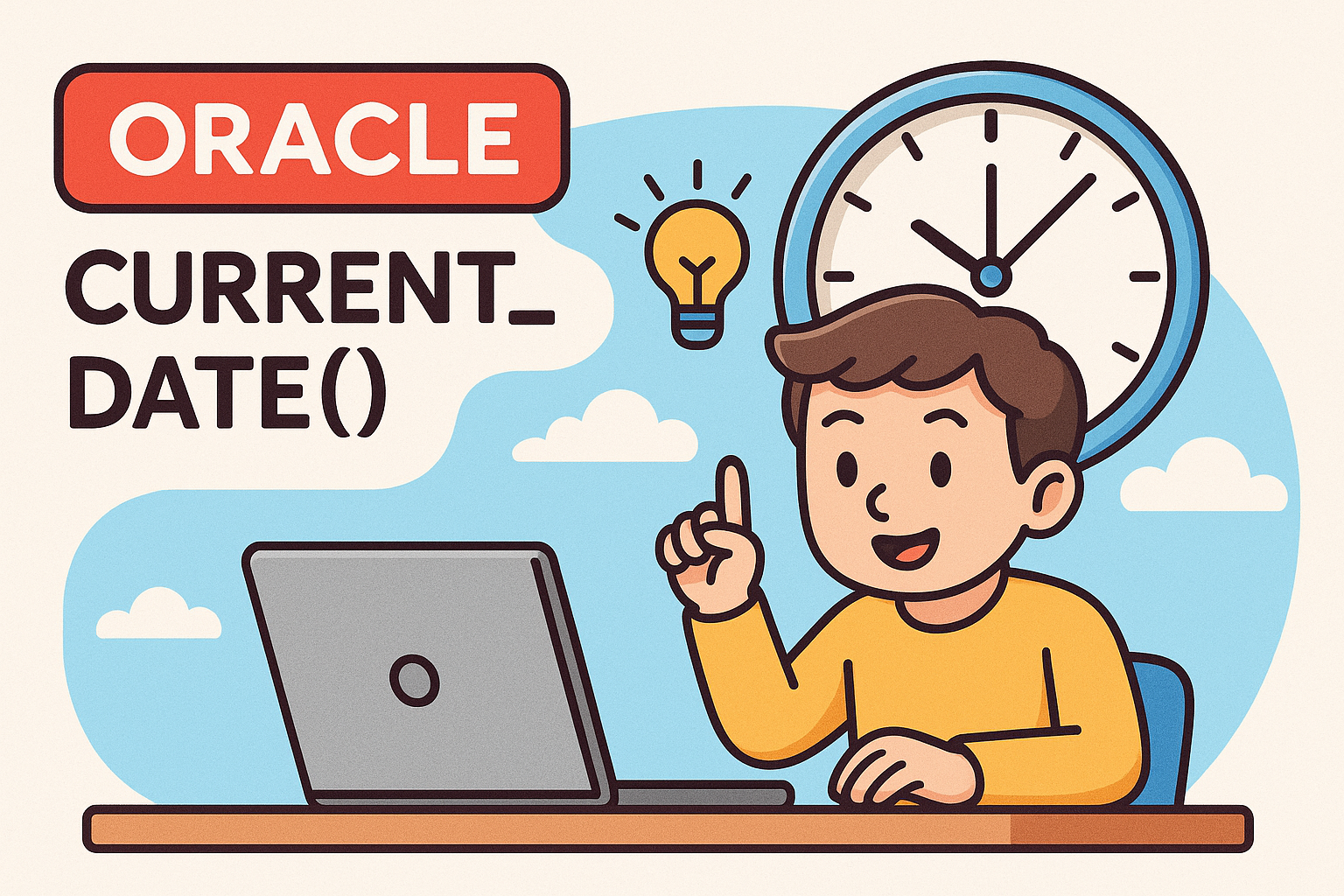 오라클 CURRENT_DATE() 함수로 세션 기준 날짜 쉽게 확인하기